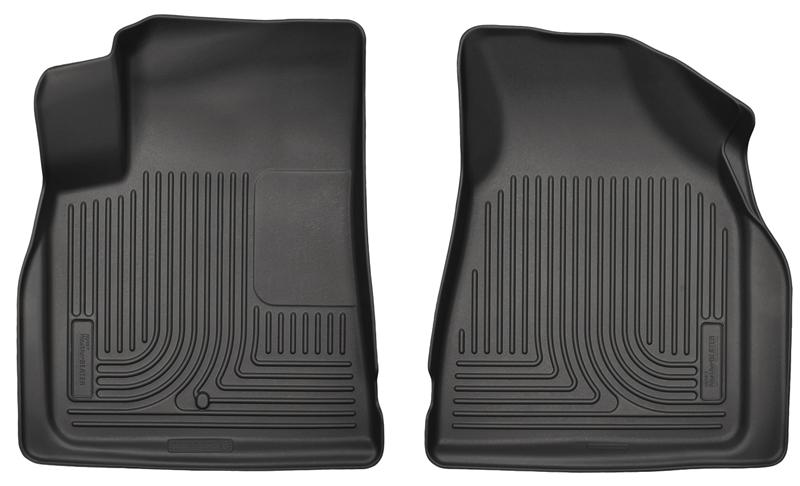 Chevrolet Traverse Floor Mats - Front - Husky Liners - Weatherbeater - Black - `09-`14